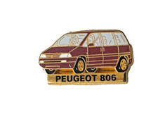 PIN - Peugeot - 806 - Rot / Golden - Hinten Arthus-Bertrand - Pins
