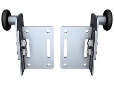 Laufrollenpaar (oberes) für Sektionaltor/Rad Ø 46 mm/Inkl. Befestigungsschrauben