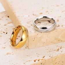 Edelstahl Ring Verlobungsring