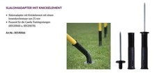Cawila Slalomadapter Metallspitze Knickelement Training Hundesport Fußball Rasen