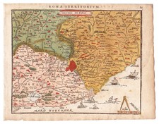 Roma Rome Rom Lazio Italia Italy carta map Karte woodcut Heyns Ortelius 1598