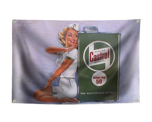 Castrol pin flagge fahne - castrol,
