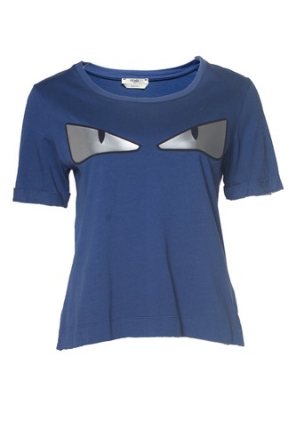 Fendi blaues shirt - t-shirt, mit