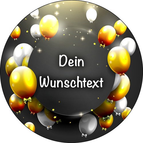 Ballon tortenbild aufleger - ballon,