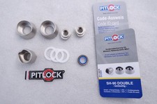 Pitlock Set SH90 double für VR Shimano Nabendynamo Vollachse  silber