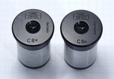 2x CARL ZEISS Mikroskop Okular