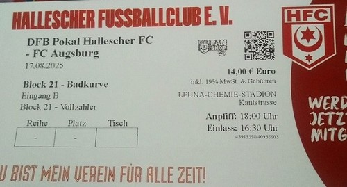 Ticket 2025 dfb - 1, 17.8.2025