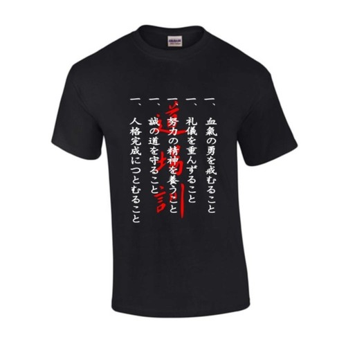 Shirt dojo etikette kun - t-shirt,
