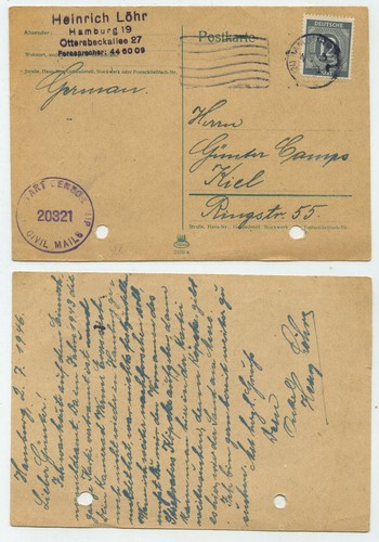 87875 postkarte hamburg - postkarte,
