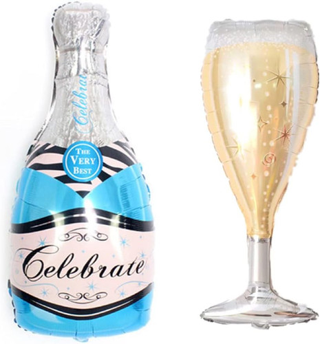Folienballon set champagner - folienballon,