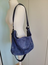 Top Zustand ? Freds Bruder Nappaleder Beuteltasche Schultertasche Cr.-body Blau