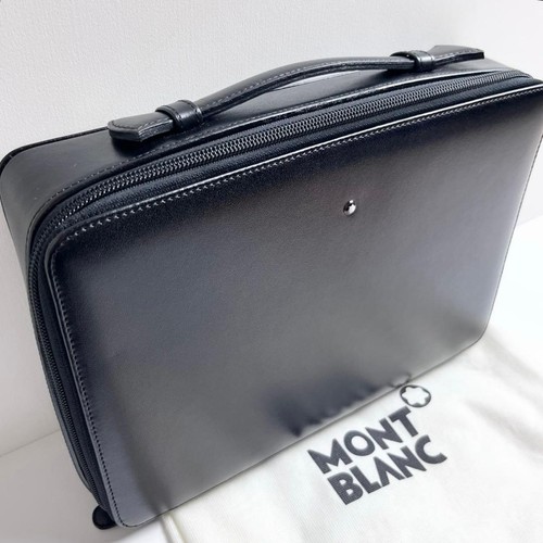 Montblanc schwarz leder - montblanc,