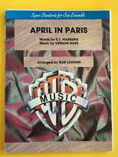 April In Paris, Vernon Duke /E.Y. Harburg, arr. Bob Lowden, Big Band Arrangement
