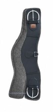 Western Imports Supreme Bauchgurt anatomisch, Leder + Filz Sattelgurt