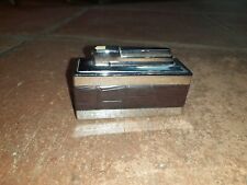 Tischfeuerzeug Chronex 3000 CH 3000 silber braun Made in W-Germany Vintage