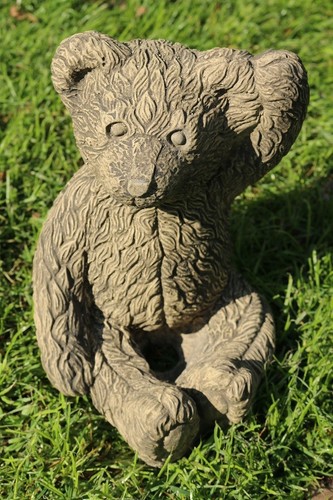 Teddy steinfigur frostfester - teddy,