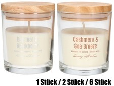 KOTARBAU® Sojawachskerze Duftkerze im Glas mit Holzdeckel