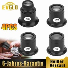 Uhrmacherlupe Augen Lupe Glas Okular 5x/10x/15x/20x für Juwelier Uhr Hobby DE