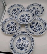 6 x tiefe Teller Zwiebelmuster