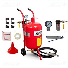 Sandstrahlmaschine 38l Sandstrahlgerät Mobile Sandstrahler Düsen 1/2"Ventile