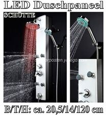 HOGA Überkopfbrause LED Duschpaneel Säule Regendusche Wellness 4x düsen EcoClick