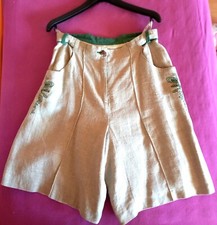 Hosenrock Perry Landhausstil Gr. 42 100 % Leinen naturfarben Trachten Rock