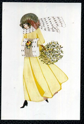 Jugendstil elegante dame - jugendstil, "elegante