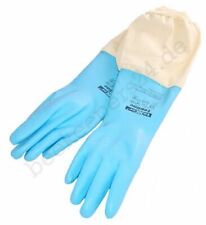 Imker-Handschuhe Latex, Imkerhandschuhe Naturkautschuk, blau, Gr. 6 - 12