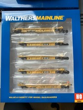 Walters 910-55646  5-Unit 40' Well car Trailer DTTX #740757 mit 10 Container