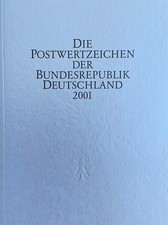 Postwertzeichen der BRD  2001 Jahrbuch postfrisch