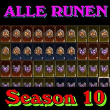 Diablo 4 ? Season 10 ? ALLE RUNEN - Runenwörter ⚔️ Softcore ⚔️Schnell & Sicher