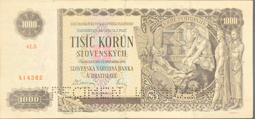 Slowakei banknote 1000 krone - banknote,