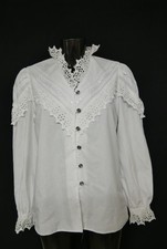 Gr.38 Trachtenbluse weiß