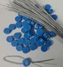 50x 10mm RUNDE KUNSTSTOFFZÄHLERDICHTUNGEN & KABEL ELEKTRISCH, WASSER, GASZÄHLER SICHERHEIT