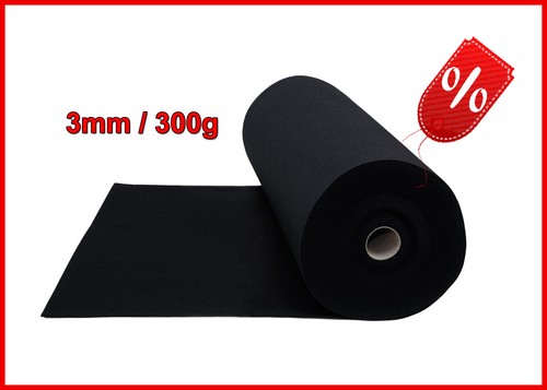 Filz soft 3mm schwarz - filz,