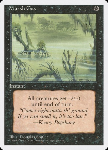 Mtg karte marsh gas - karte,