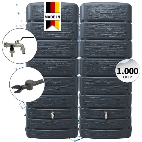 Slim stone decor regentonnen - slim,