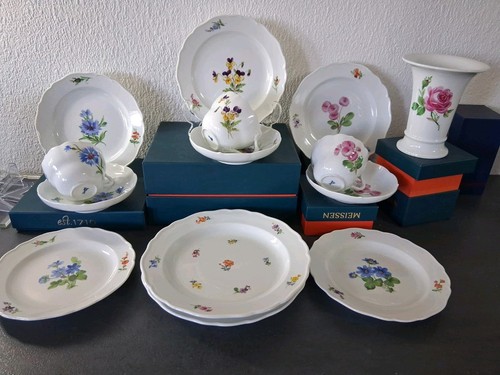 Meissen kaffeeset bunte blumen - kaffeeset,