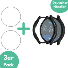 Hülle für Samsung Galaxy Watch 5 Pro 45mm Case Panzerfolie Schutzglas Display 9H