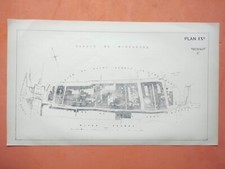 1898 Antike Karte der Wapping