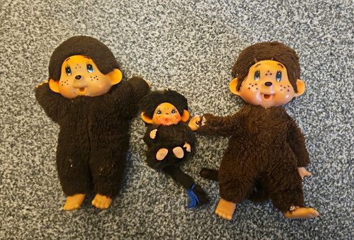 Monchhichi 3er figuren set - monchhichi, figuren-set