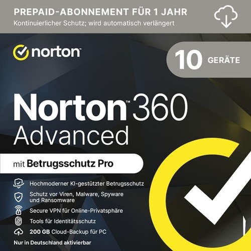 Norton 360 advanced 10 - /,