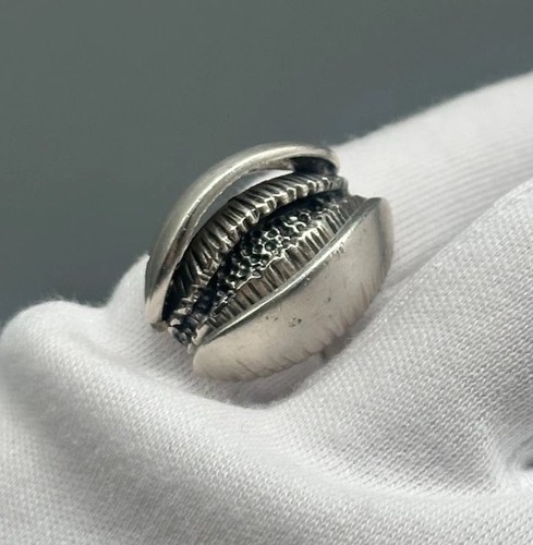 Ring silber vintage brutalist - ring,