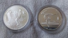 Russland/Sowjetunion, 2x5 Rubel, Olympia Moskau 1980, Silber, PP