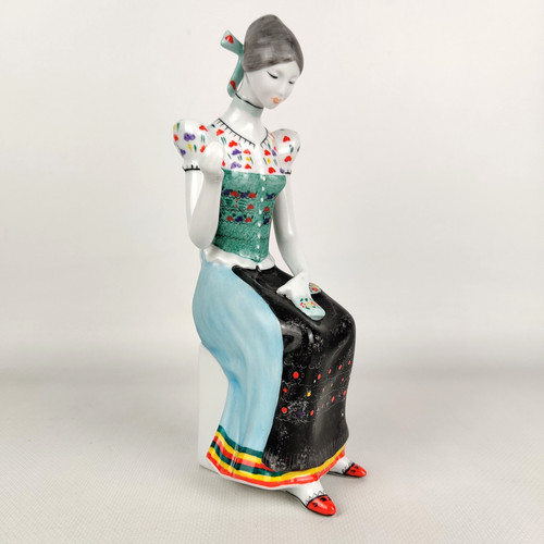 Holloháza porzellan figur - holloháza,