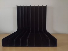 2 LP-Ständer * Schallplattenständer  Winkel L-Form  Vinyl DUNKEL BLICKDICHT