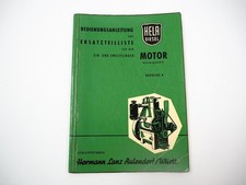 Lanz Hela AE AZ Dieselmotor für D 225 230 Betriebsanleitung Ersatzteilliste