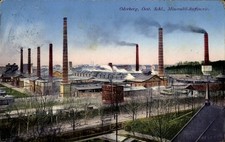 Ak Oderberg in der Mark, Mineralöl-Raffinerie, Schornsteine,... - 4879015