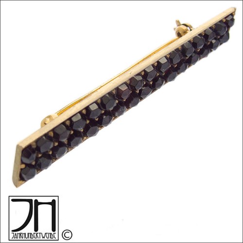 Alte granat stab brosche - stab,