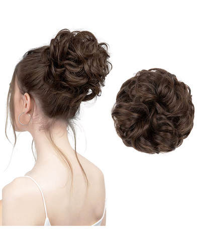 Haarteil messy bun scrunchie - haarteil:,